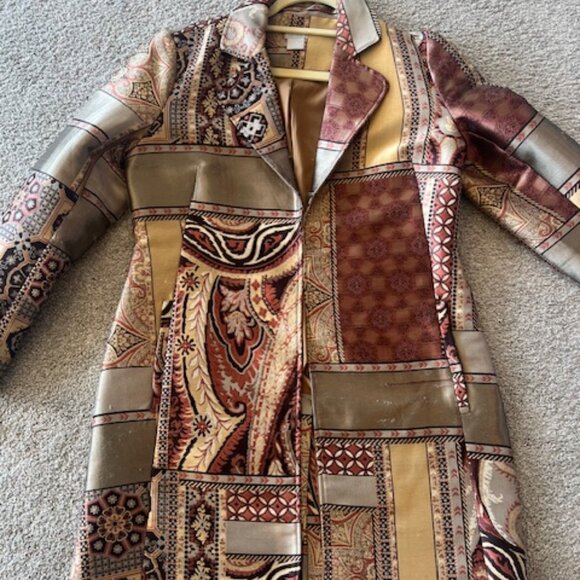 Chico's Patchwork Coat, Size 0 - Picture 2 of 11